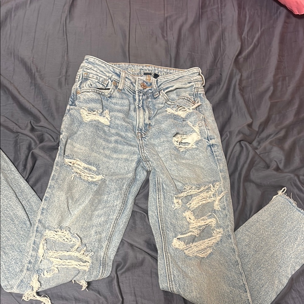 American Eagle Outfitters Blue Straight Leg Jeans